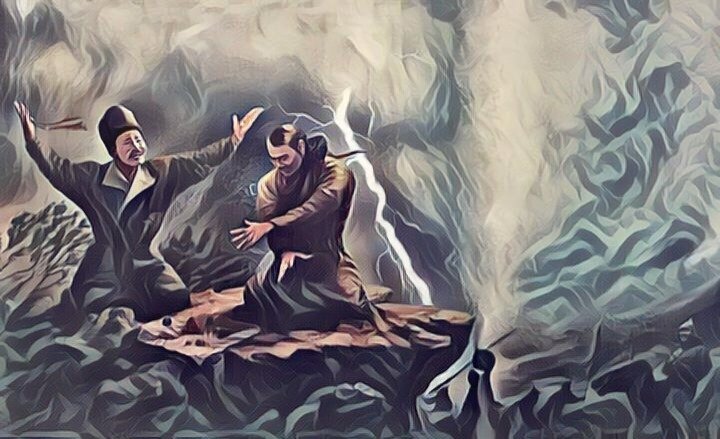 Изображение взято из Википедии. Авторство приписывается KoizumiBS. Ойратский правитель Худуха-беки справа на переднем фоне.