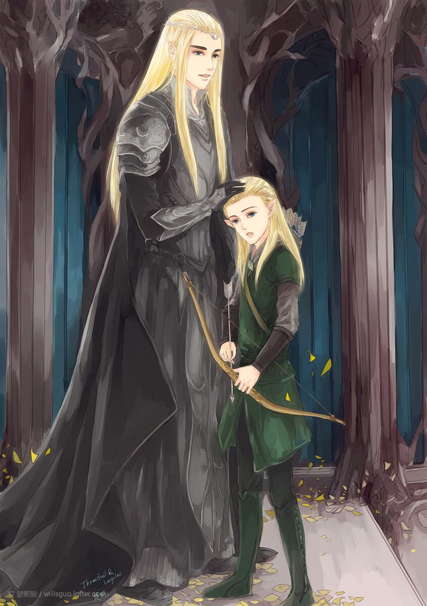 Трандуил и маленький Леголас