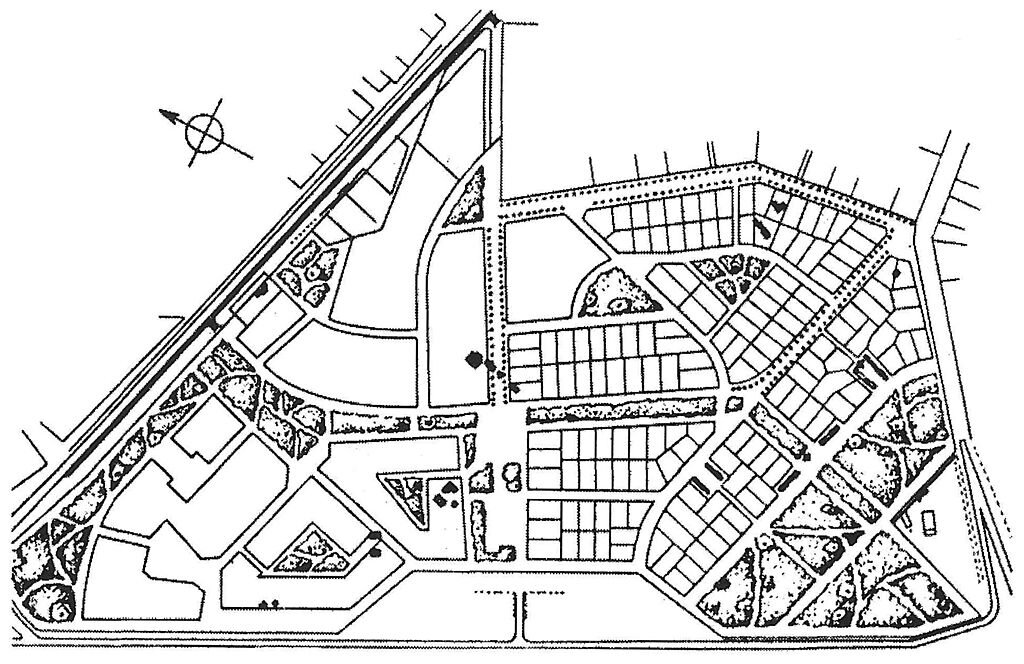 Первоначальный план поселка в 1923г. (Яндекс картинки)