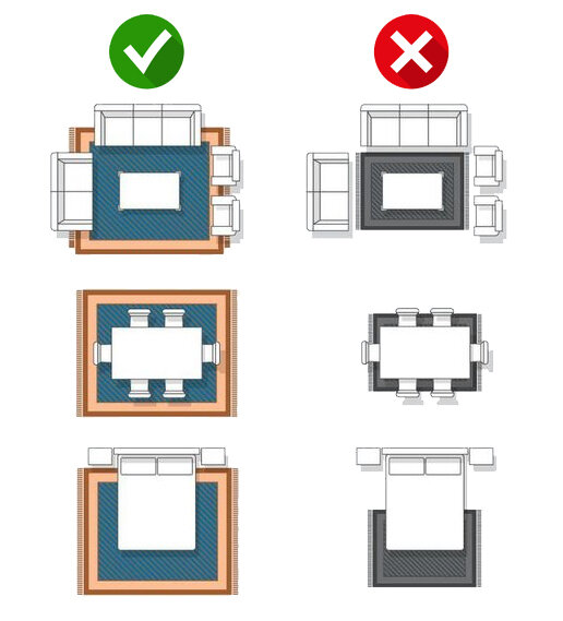 Большому ковру - интерьер радуется
