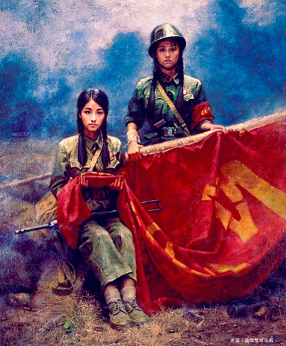 Автор картины - Чжан Дачжун (Фото взято с Pinterest)