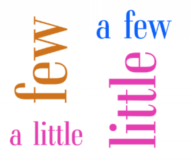 A few a little things. Few a few little a little. Различие few a few little a little. A few a little разница. Few a few little a little правило.