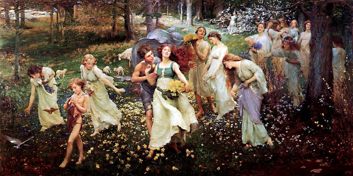 Приход весны. Чарльз Дэниел Вард. 1905 г. 