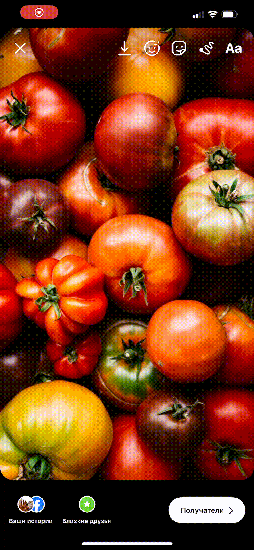 Однотонный фон в Instagram Stories за 5 секунд 