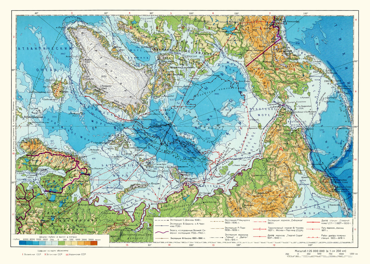 Карта россии арктика на карте