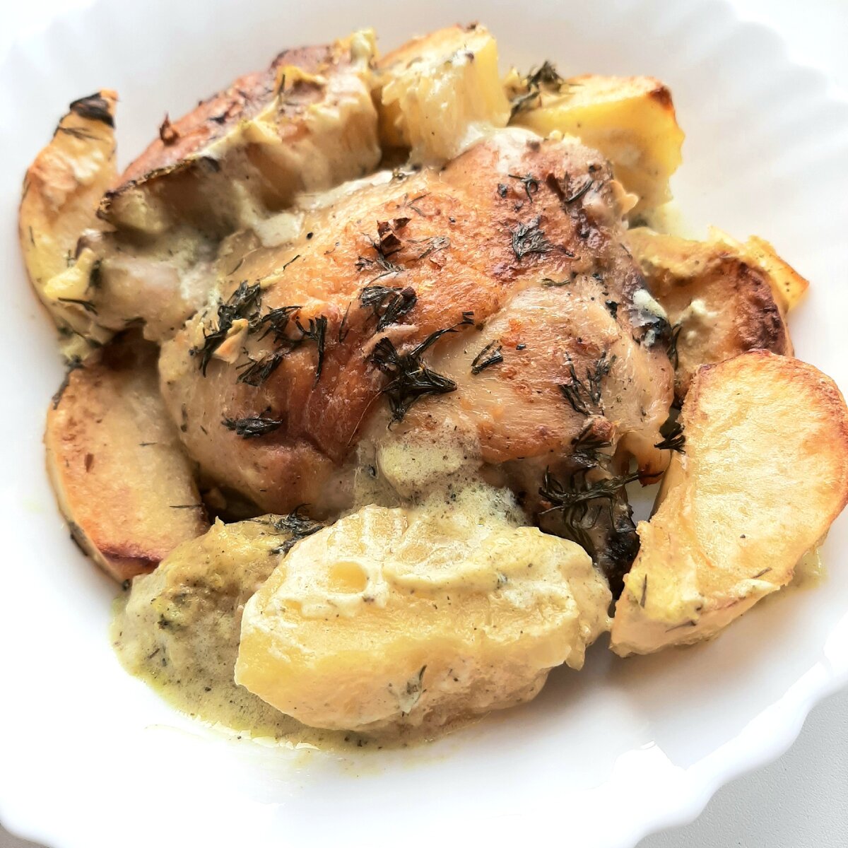 Курица в кимломочном соусе 