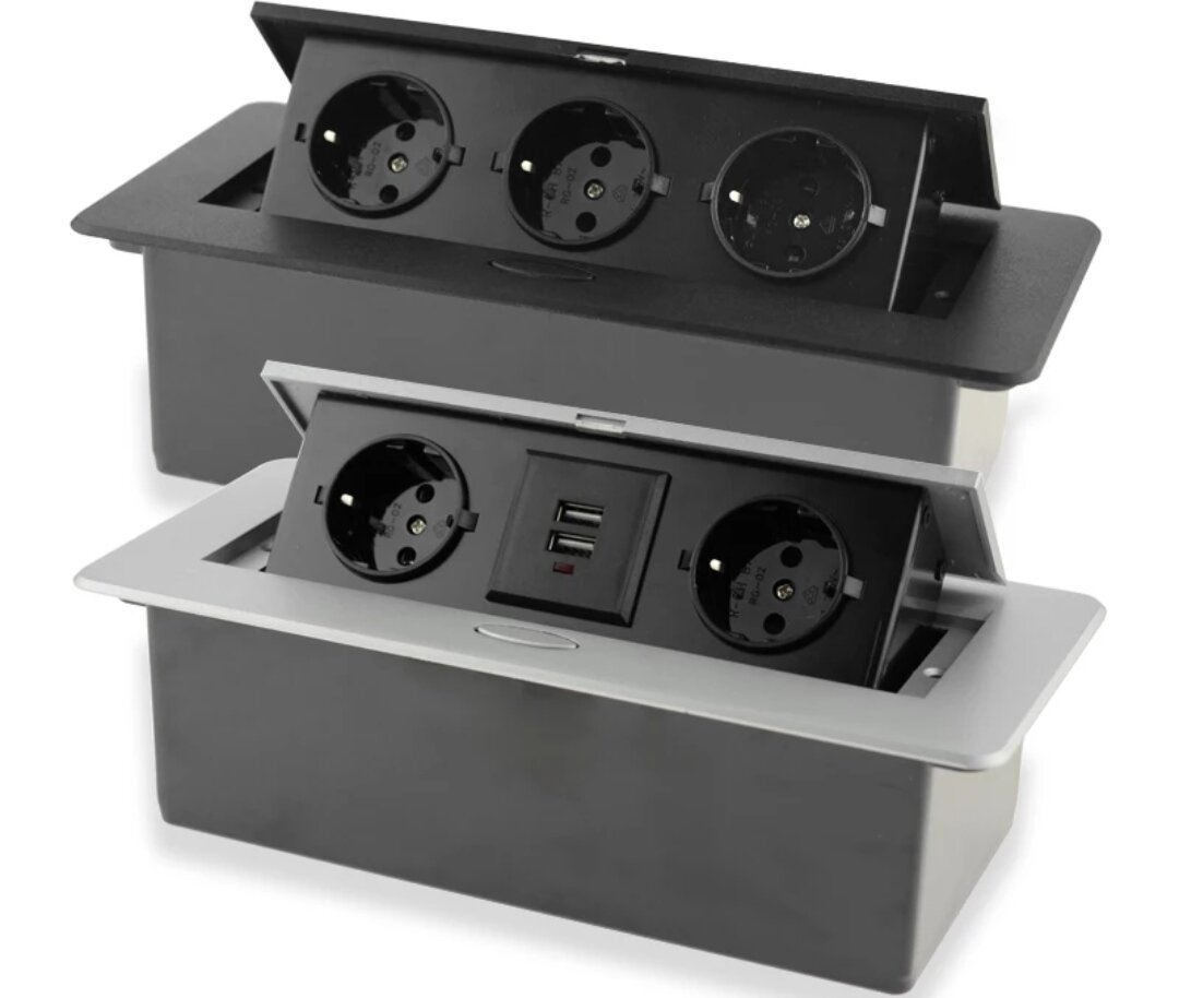 Выдвижной блок розеток. 