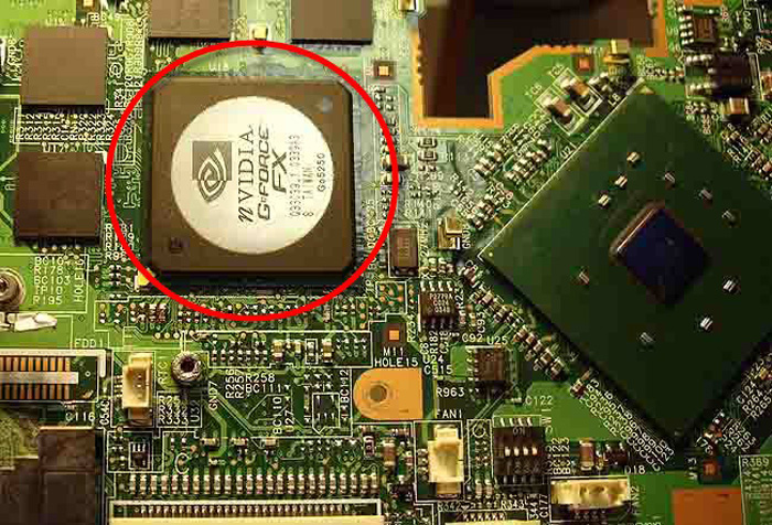 Видеокарта в ноутубке, фото fileword.ru