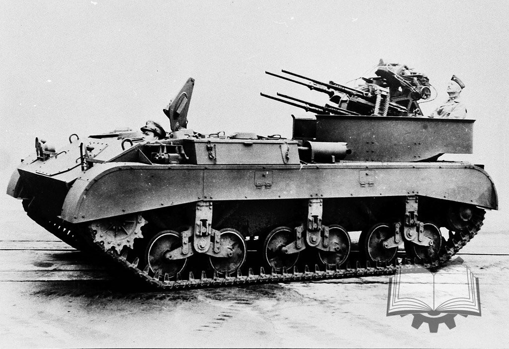 MGMC T85E1, попытка создать на шасси по типу GMC T16 малокалиберную ЗСУ. Эта ветвь развития оказалась тупиковой.