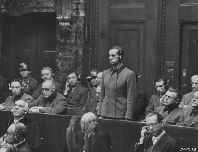 Ф. Паулюс на Нюрнбергском процессе