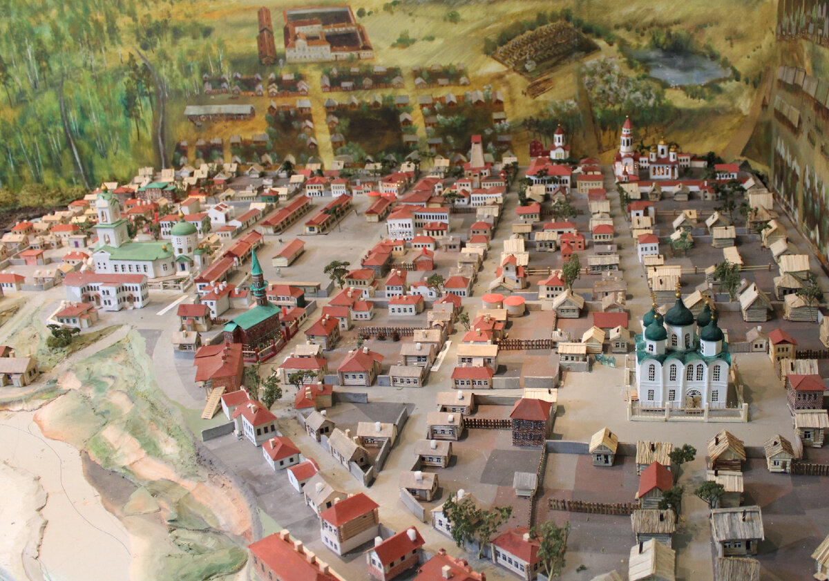 Дореволюционный Мензелинск. Экспонат Мензелинского краеведческого музея. Фото: мое.