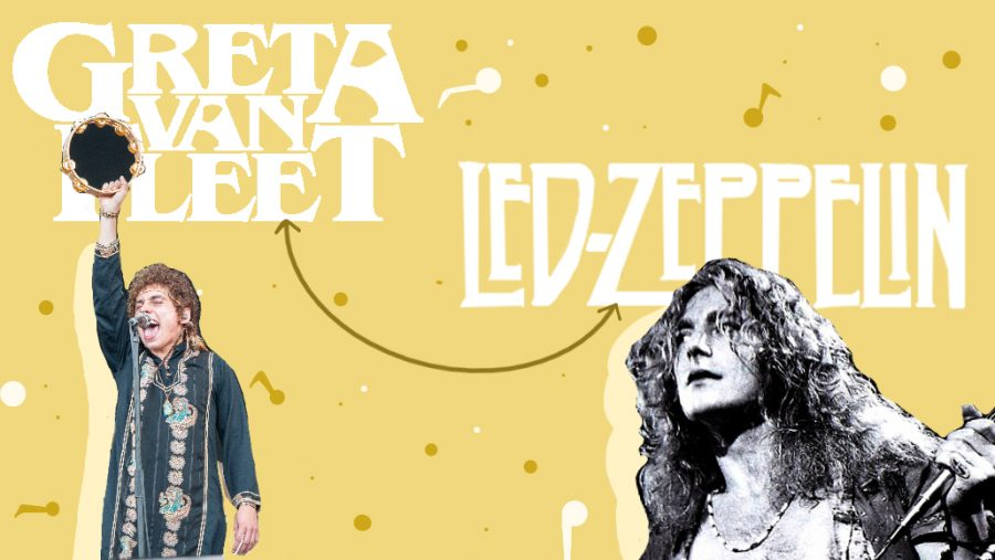 Рок-группа Greta Van Fleet прославилась не только благодаря своей уникальности, но и широко обсуждаемому сравнению их с Led Zeppelin. Фотографии любезно предоставлены Wikimedia Common и Flickr.