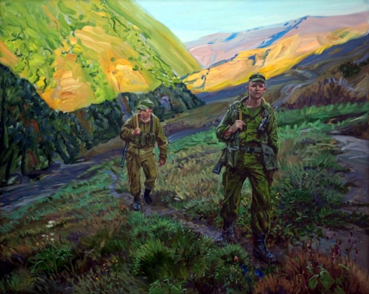 десантники в горах