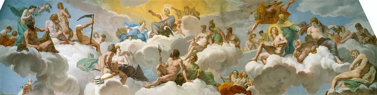 Джованни Ланфранко – "Боги Олимпа" 1624-1625гг.  Галерея Боргезе, Рим (Galleria Borghese, Roma).