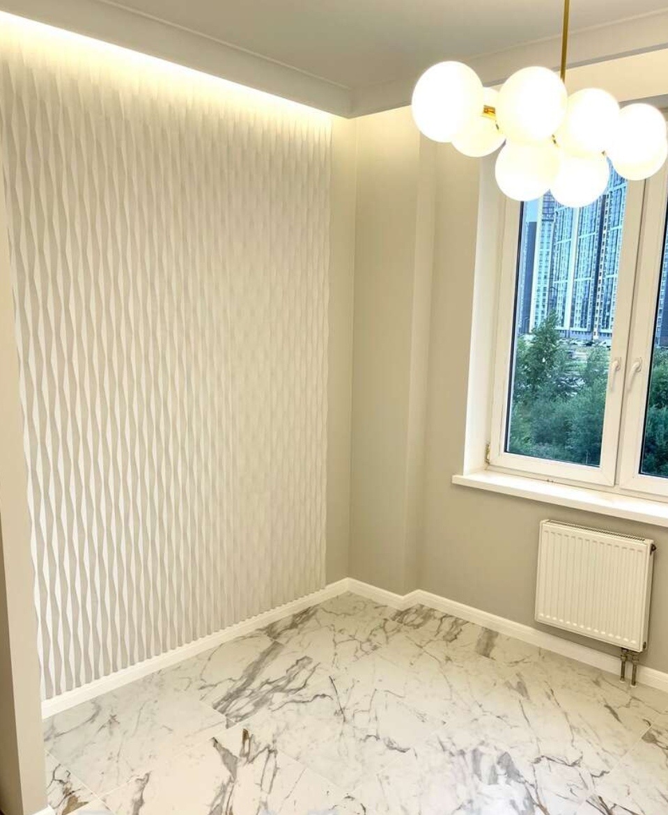 Пример дизайна внутреннего интерьера для небольшой квартиры. Ремонт и отделка выполнены мастерами строительной компании GoldRemont.ru