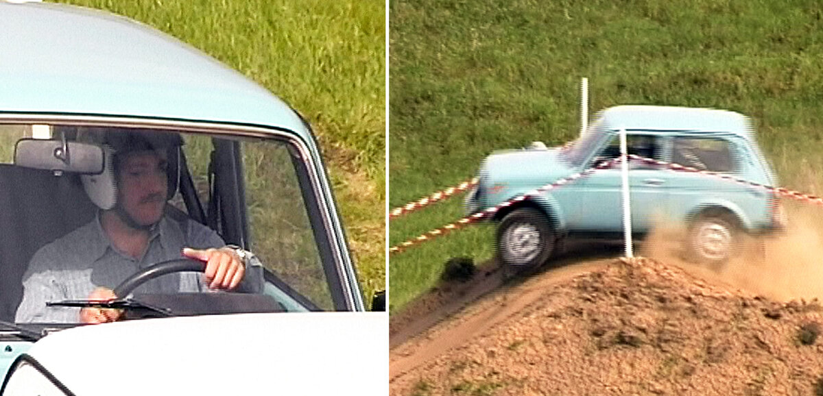 Автор этих строк участвует в соревнованиях по джип-триалу на специальной трассе в Тольятти. Фото Алексея Савина