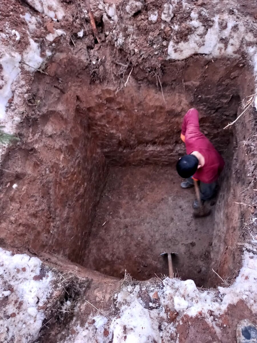 Отрыв котлована для станции