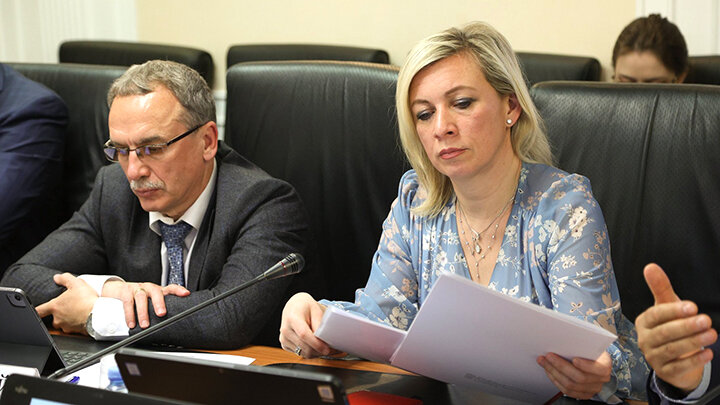 АНДРЕЙ ИЛЬНИЦКИЙ И МАРИЯ ЗАХРОВА. ФОТО: COUNCIL.GOV.RU 