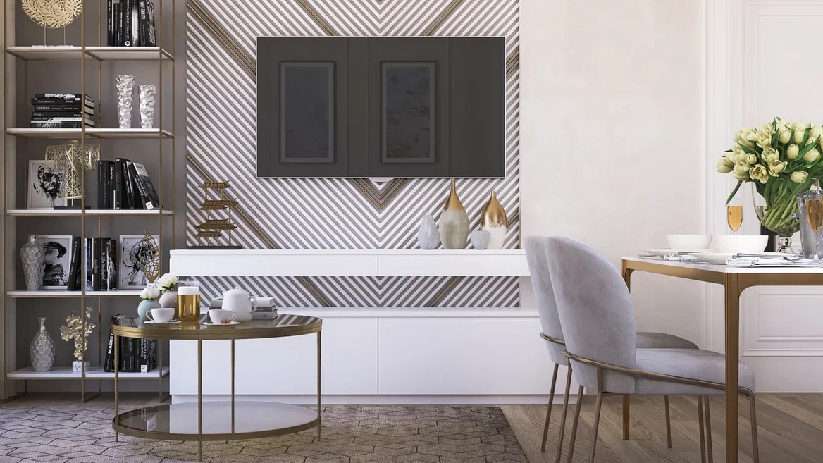 Квартира с дизайнерской отделкой "Светлая классика" в ЖК "Испанские кварталы"