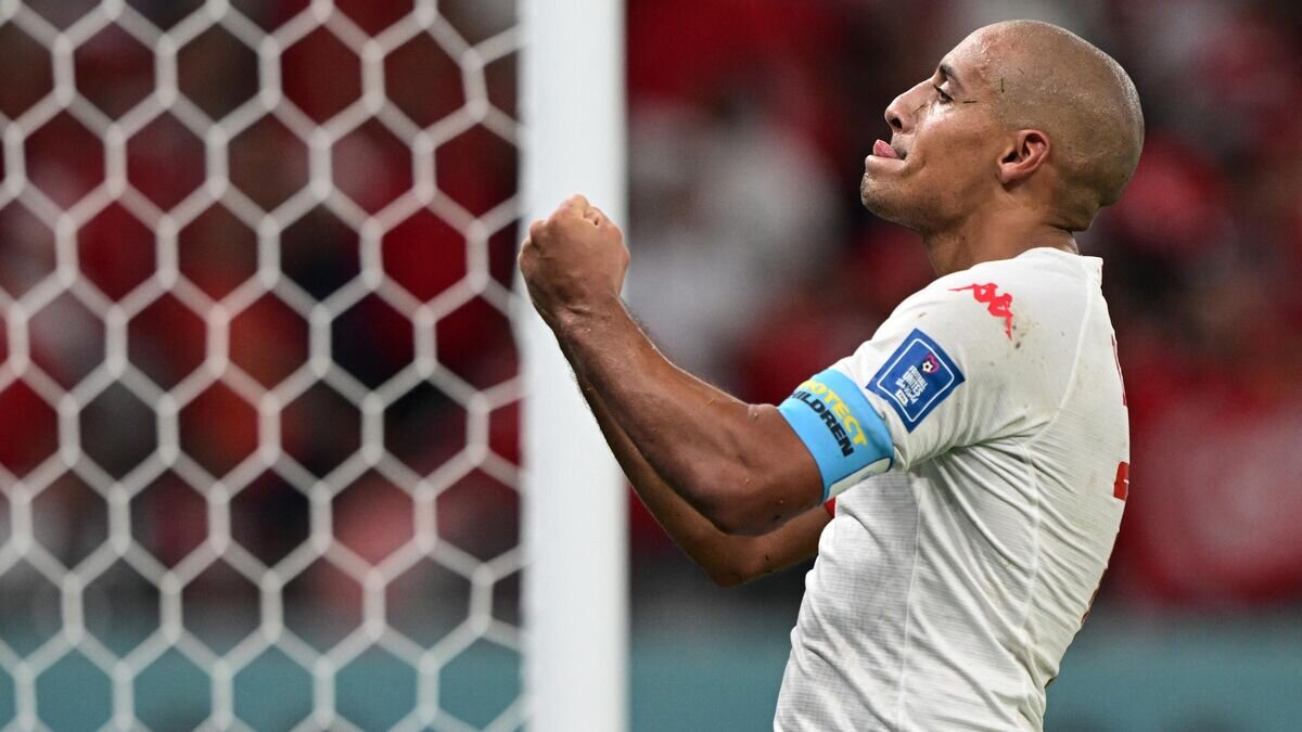    Футболист сборной Туниса Вахби Хазри© AFP 2022 / MIGUEL MEDINA