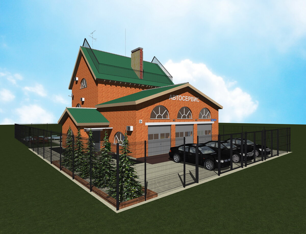 Проект автосервиса на три машины