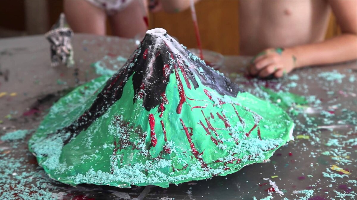 4 способа сделать вулкан из соды и уксуса вместе с ребенком | Воспитание гуру | Дзен