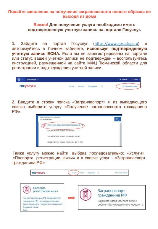 Как записаться в мфц на получение загранпаспорта нового образца