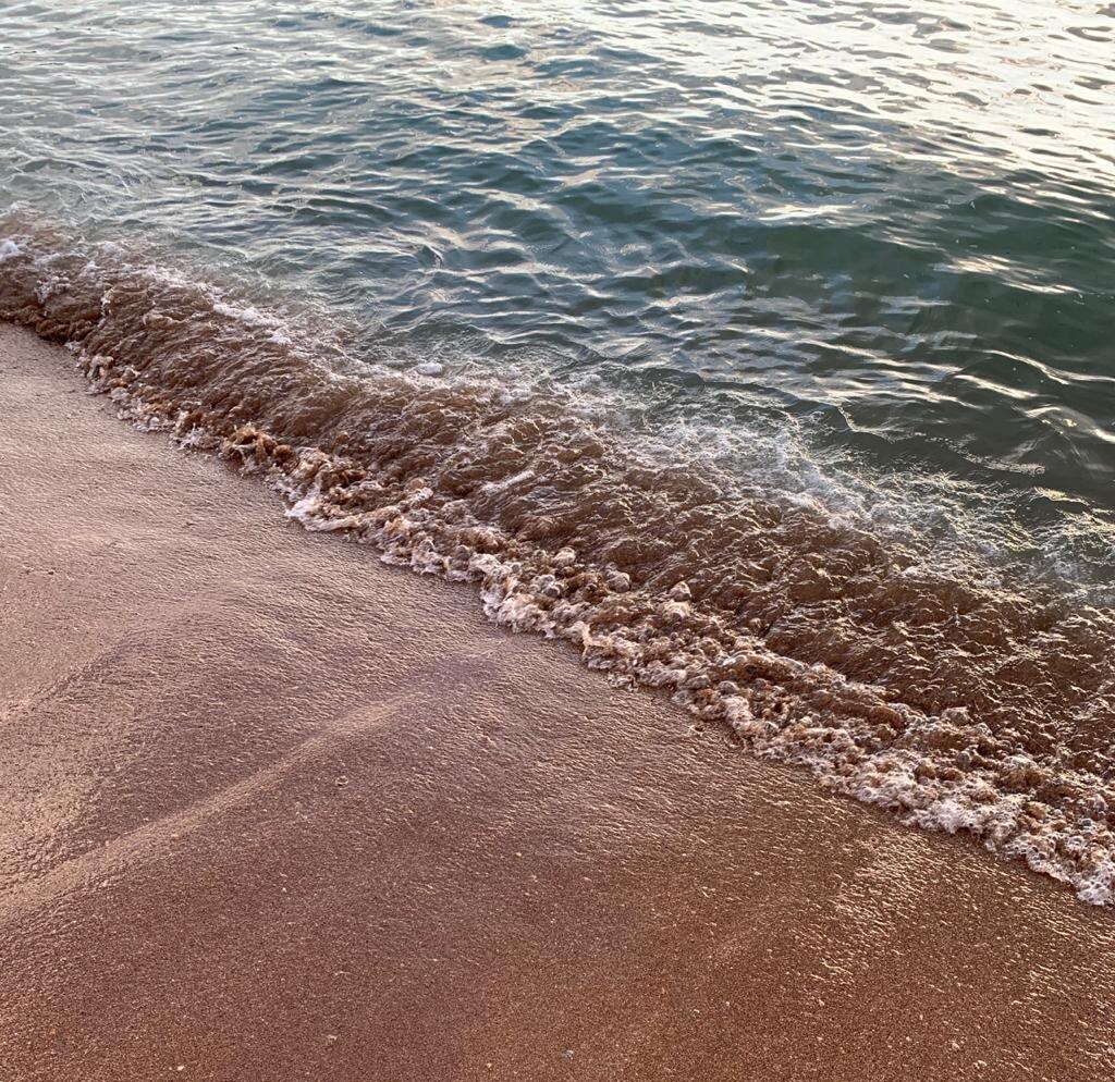 нежный песок на пляже