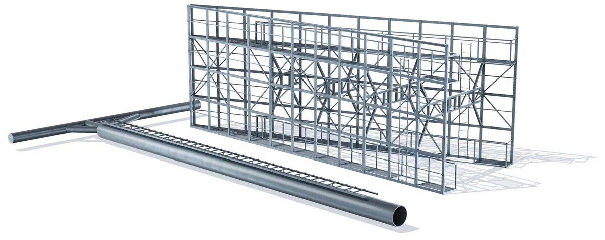 The supporting structure of the GT Light super site