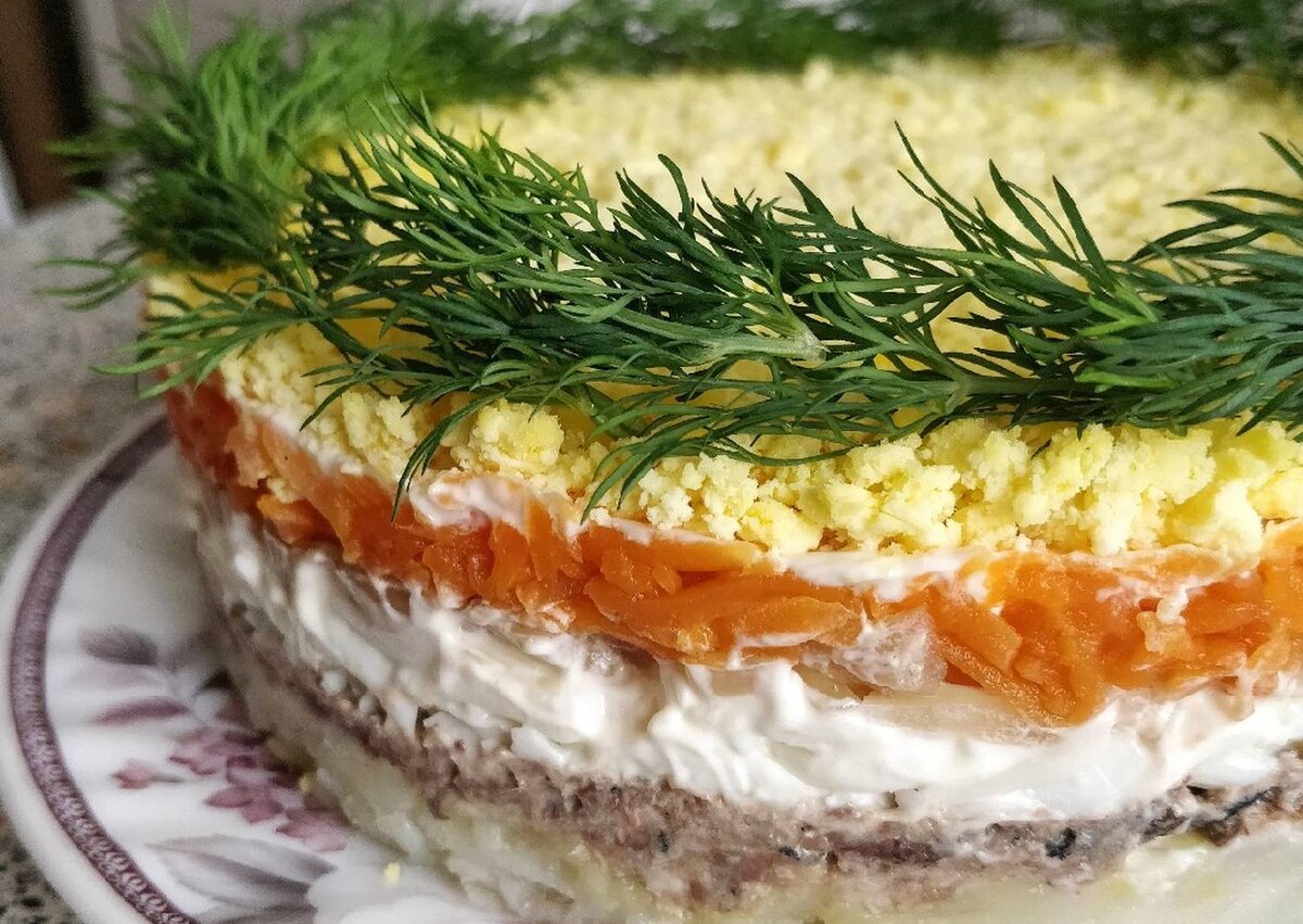 классический салат ,,Мимоза,,