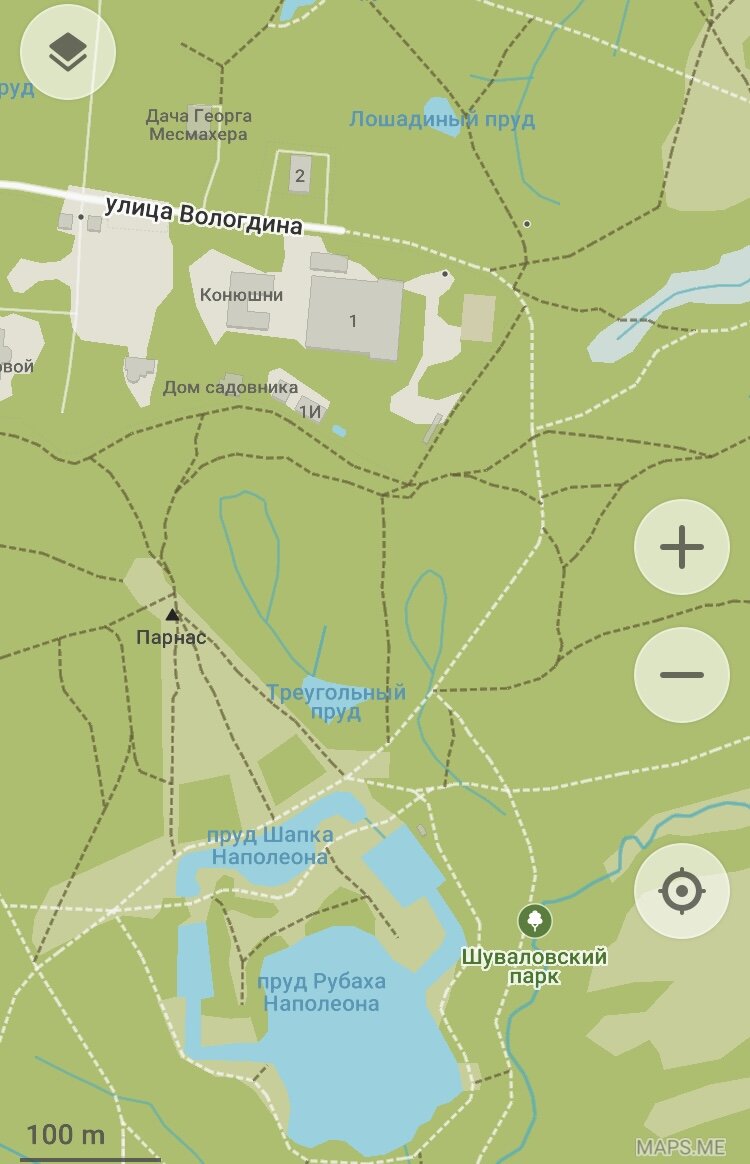 План шуваловского парка