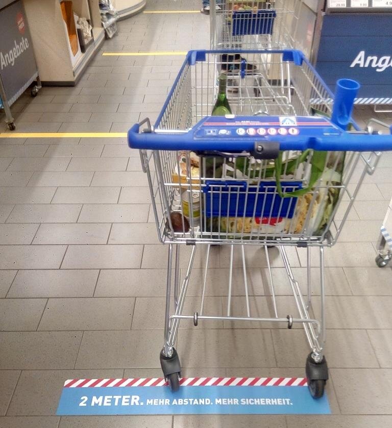 На кассе в ALDI.