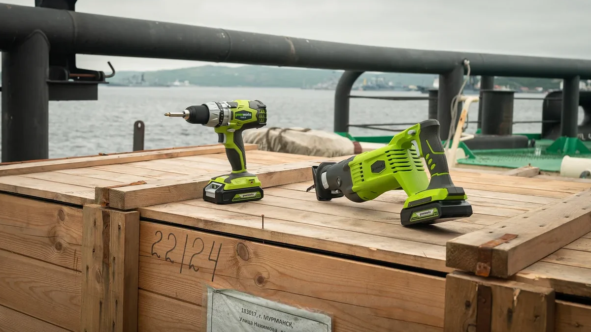 Аккумуляторный винтоверт GreenWorks. 