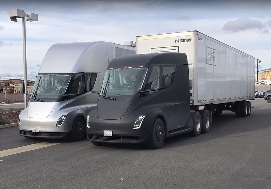 Tesla semi:такая фура разгоняется с грузом в 40 тонн до 100 км/ч за 20 секунд ее аккумулятора хватает на 1000 километров