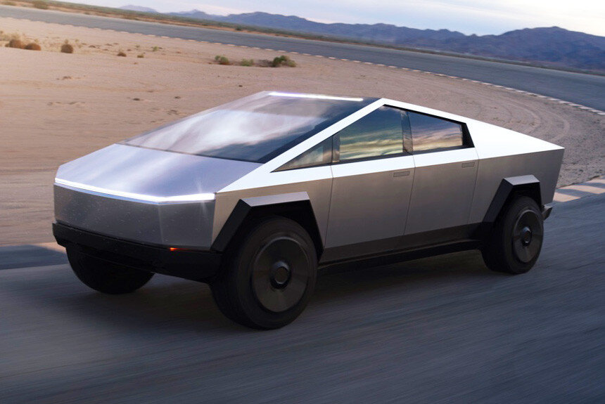 Tesla cybertruck:этот пикап разгоняется до сотни менее чем за 3 секунды его аккумулятора хватает на 800 км