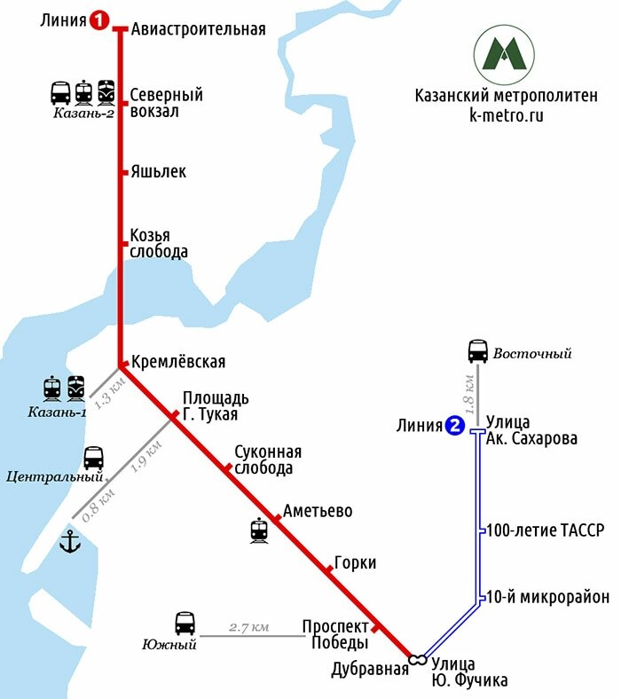 Вторая ветка метрополитеновского дерева в Казани