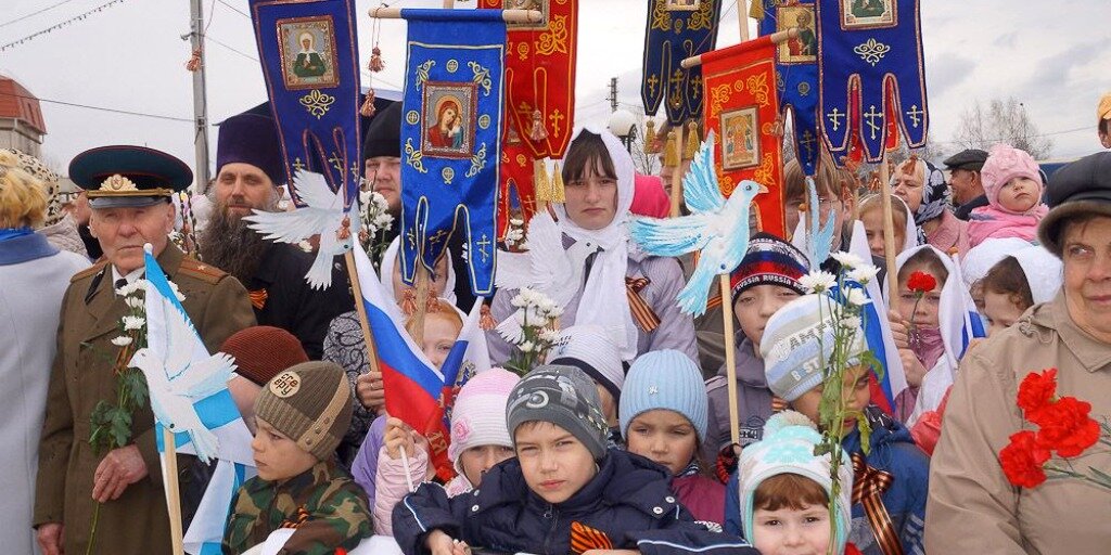 Ханты-Мансийская Метрополия. Празднование дня Победы в г.п. Междуреченский