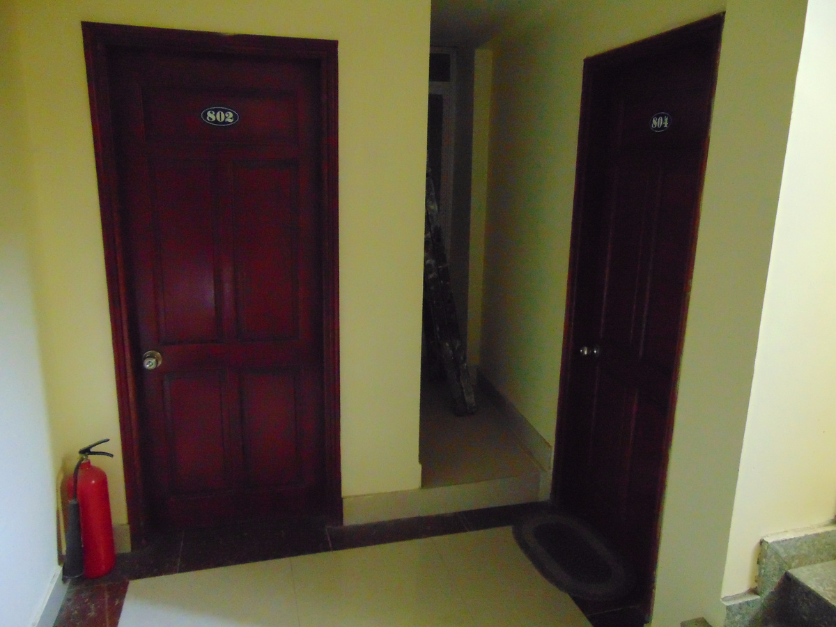Fig. 2. Vietnam, Cat Ba island, Cat Ba city, Thai Bao Hotel, room #804 door.