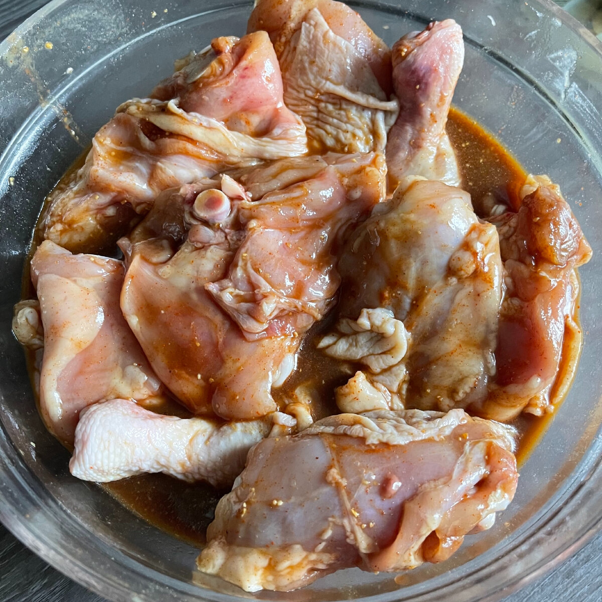 Куриные бёдра в соево-медовом маринаде