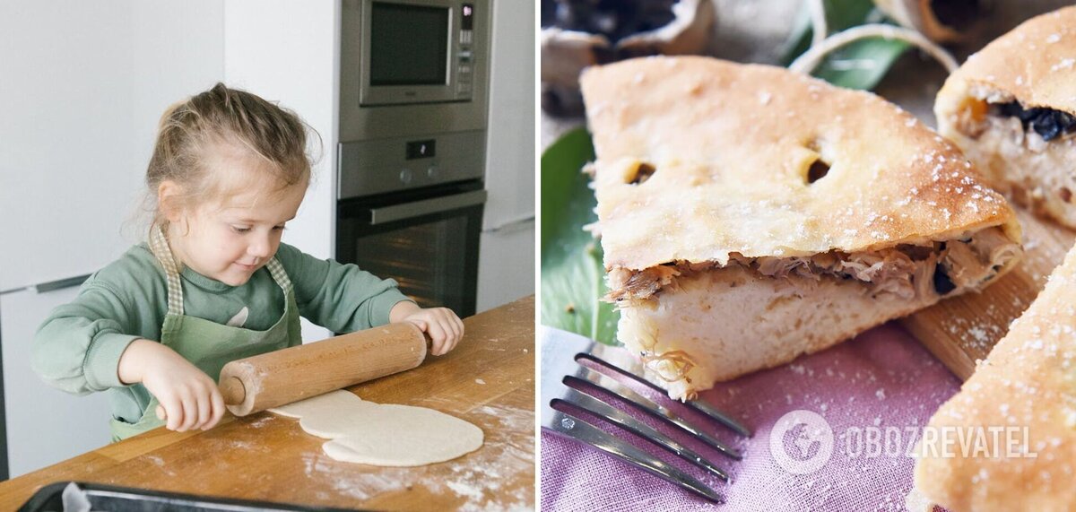 Приготовление пирога с грушами