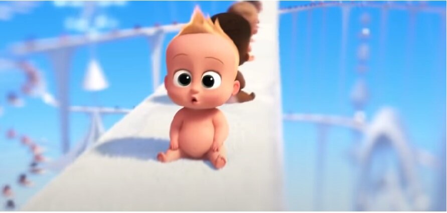 Кадр из мультфильма "Босс-молокосос", Dream Works Animation, режиссер Том Макграт, 2017 г.