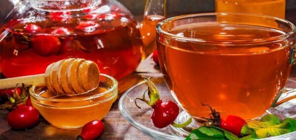Чай из шиповника с медом