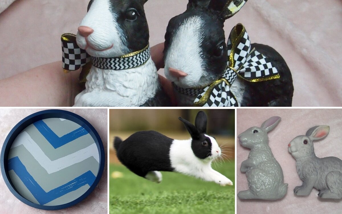 Зайки и поднос