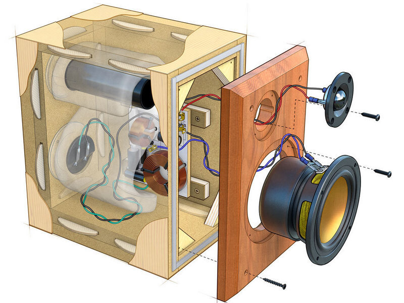 Колонки проводящие звук через стену. Усилитель Deluxe Acoustics. Deluxe Acoustics DAF-350. Как сделать колонку своими руками.