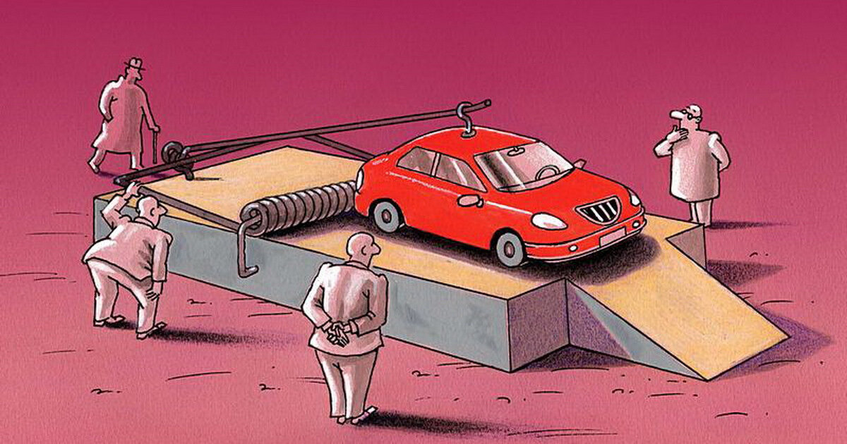 Ловля лохов, 21 век, фломастер, картон. Источник: drive2.ru