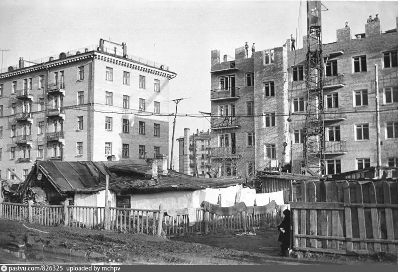 Новые дома на Коптевской улице, 1959 г. Фото Михаила Клюева.
