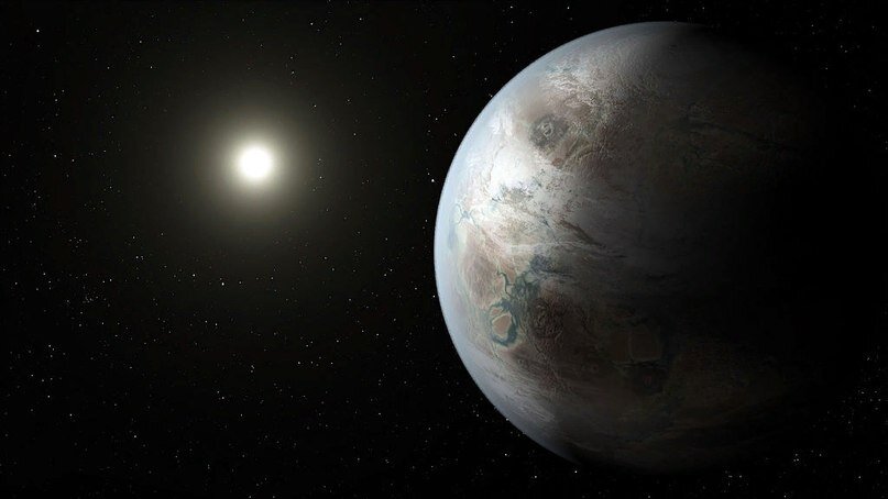 Созданный художником возможный вид экзопланеты Kepler-452b