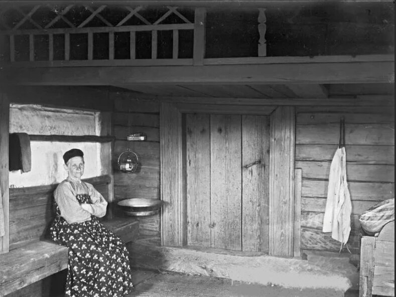 Крестьянский дом. Иллюстрация. Источник фото pinterest.ru