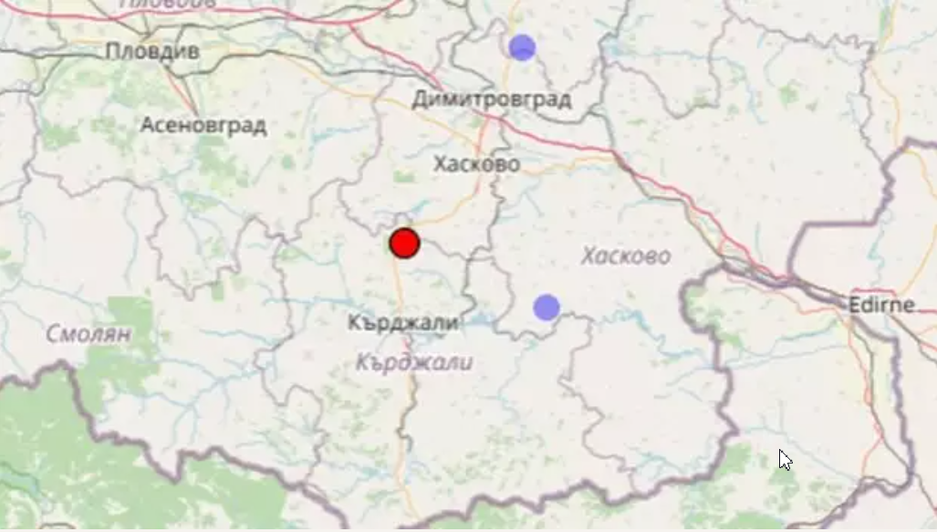  Землетрясение потрясло южную Болгарию