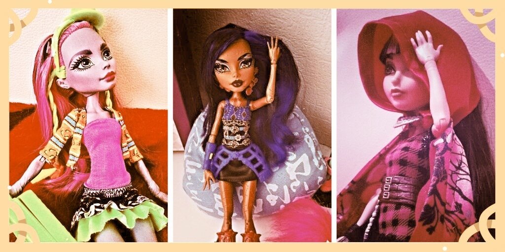 Дочка любила устраивать фотосессии для своих Монстряшек